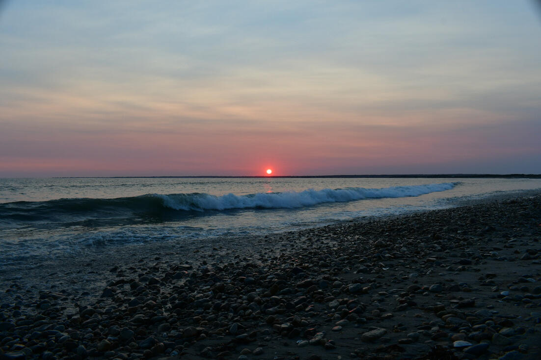 Horseneck Beach at sunset